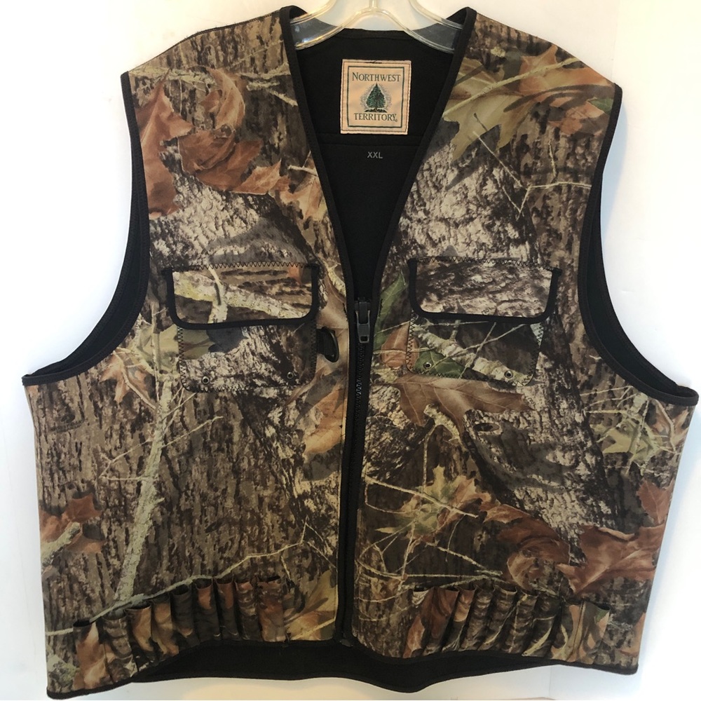 Northwest Territory Vest Men XXL Camo Game Ammo Utility Mesh Pouch All Polyester - Picture 15 of 15
